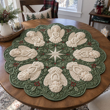 Timeless Holiday Traditions Custom Shape Quilted Table Topper TZL0PT0186