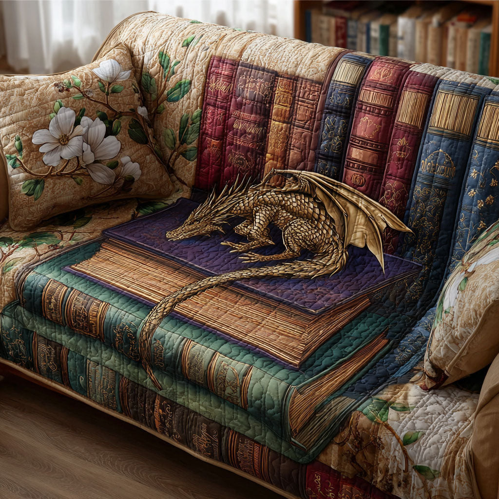 Timeless Tales Quilted Sofa Cover NCU0PT9746
