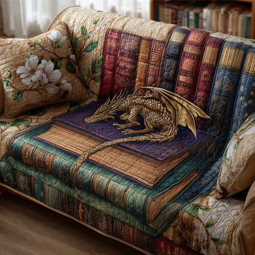 Timeless Tales Quilted Sofa Cover NCU0PT9746
