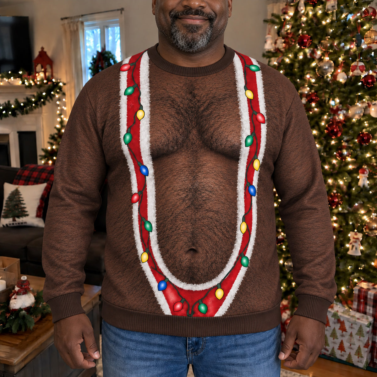 Tinsel Belly Personalized Ugly Sweatshirt TZL0TV073