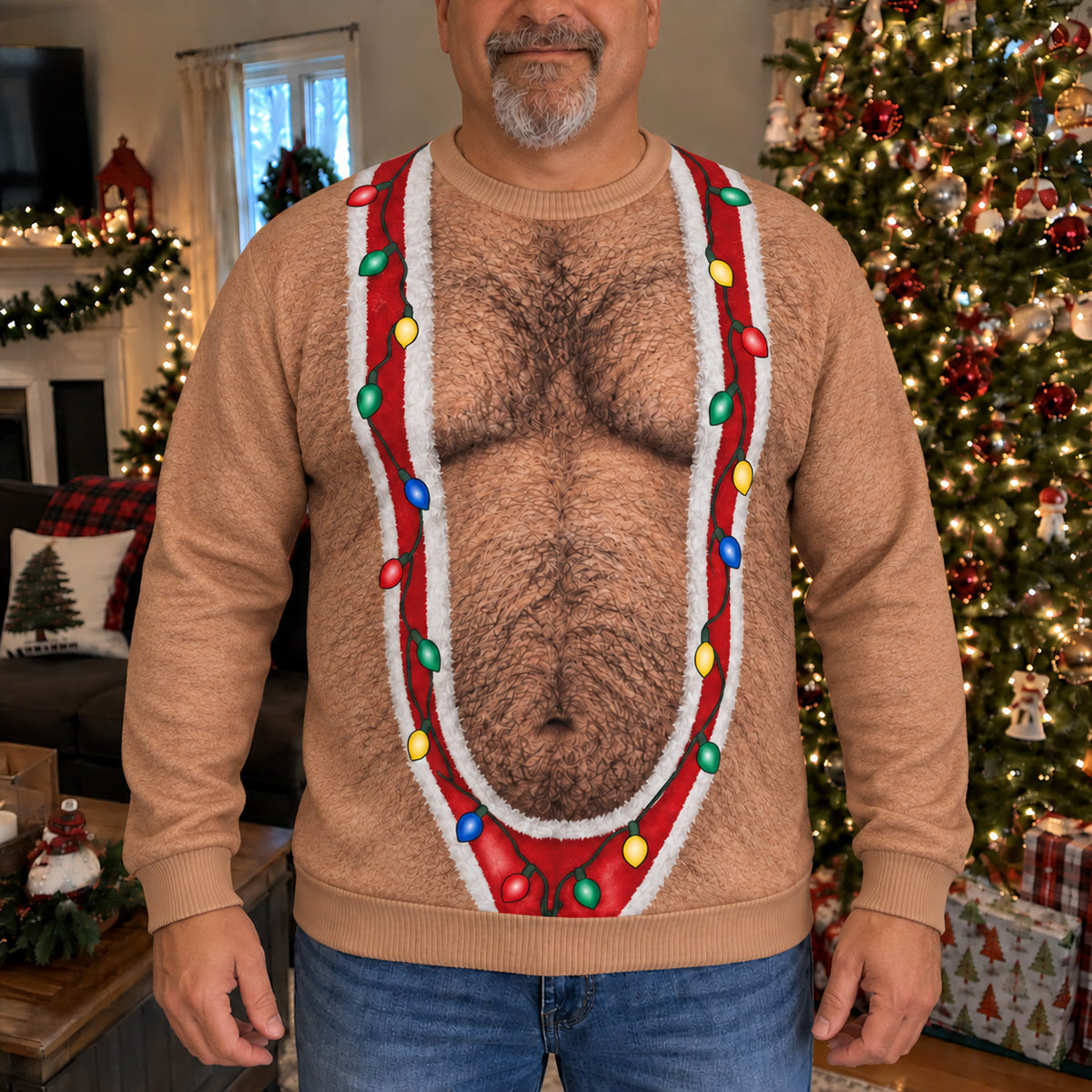 Tinsel Belly Personalized Ugly Sweatshirt TZL0TV073