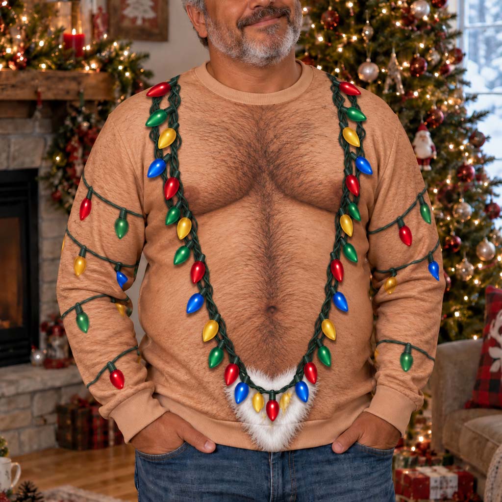Twinkle Holiday Personalized Ugly Sweatshirt TZL0HH0043