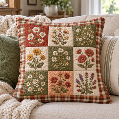 Vintage Blooms Quilted Pillow Case TZL0TV180
