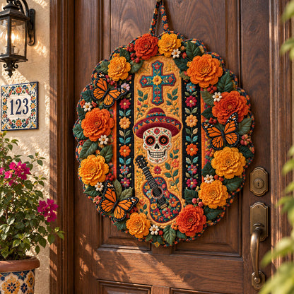 Viva La Vida Custom Shape Quilted Door Hanger TZL0PT0282