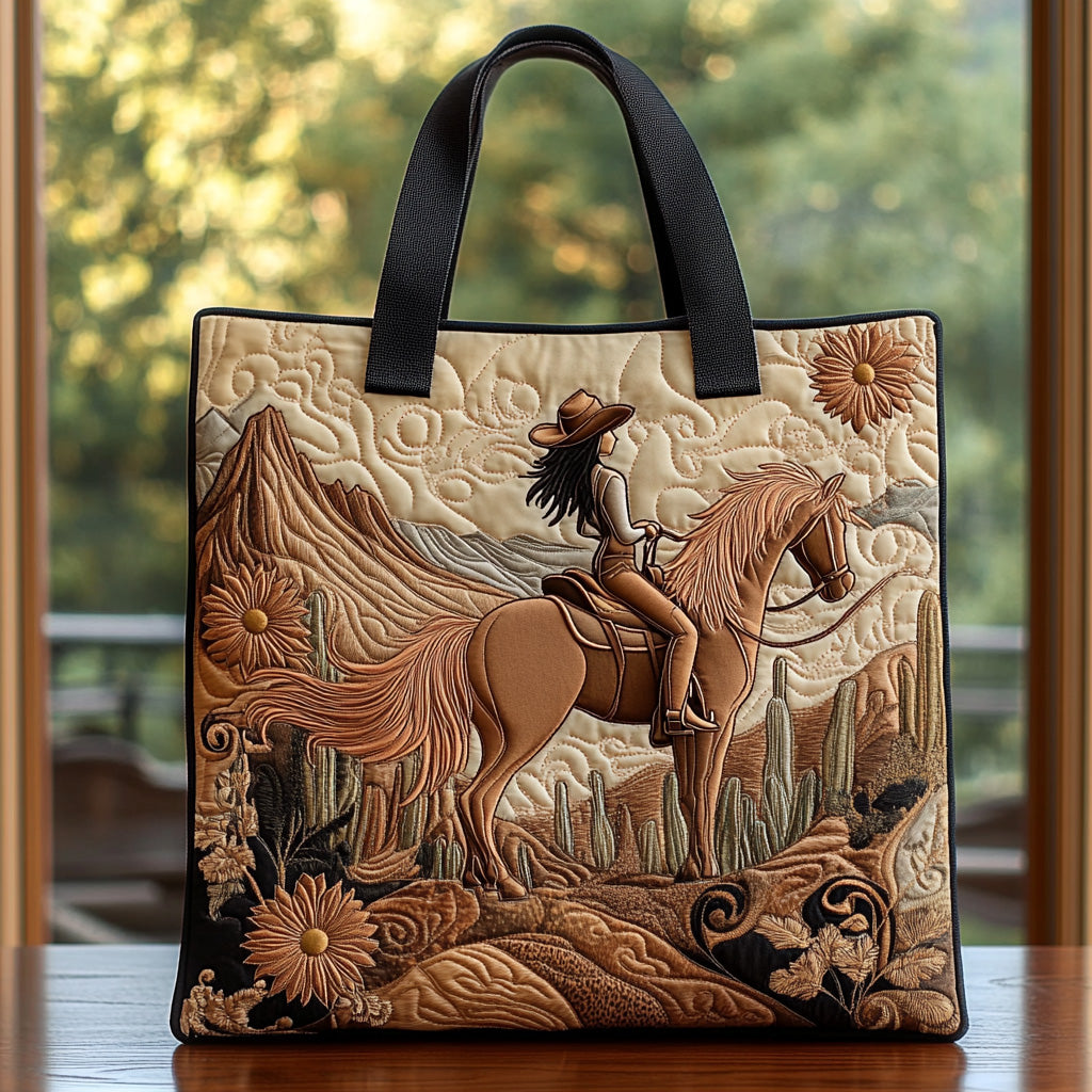 Western Whispers Quilted Tote Bag NCU0DV6775