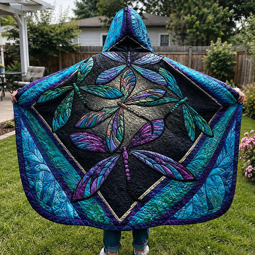 Whimsical Wingscape Quilted Hooded Blanket TZL0PT0141
