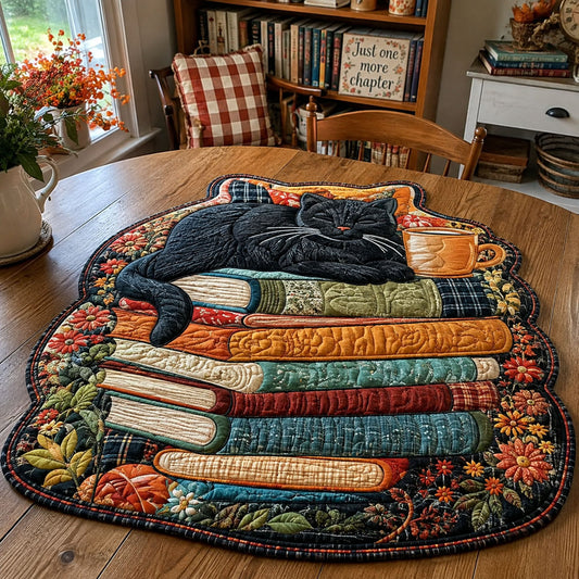 Whiskers in Bloom Custom Shape Quilted Table Topper TZL0PT0039