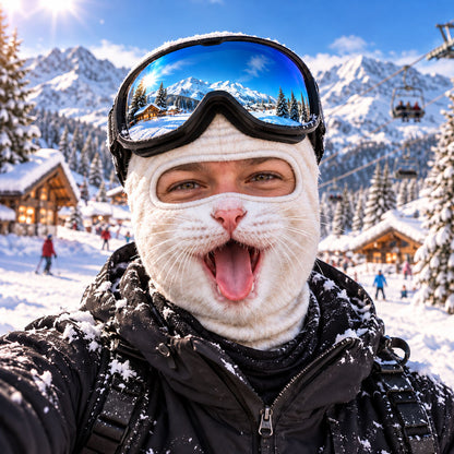 Cat Face Funny Ski Mask NCU0TZL09