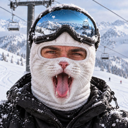 Cat Face Funny Ski Mask NCU0TZL09