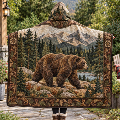 Wilderness Majesty Quilted Hooded Blanket TZL0TV038