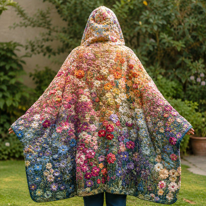 Wildflower Dreams Quilted Hooded Blanket TZL0TV025