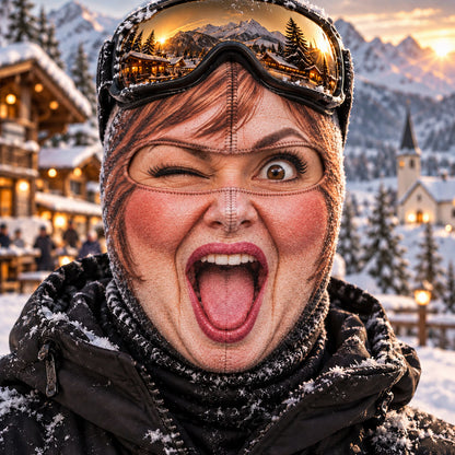 Crazy Faces Cold Places Funny Ski Mask NCU0TZL11
