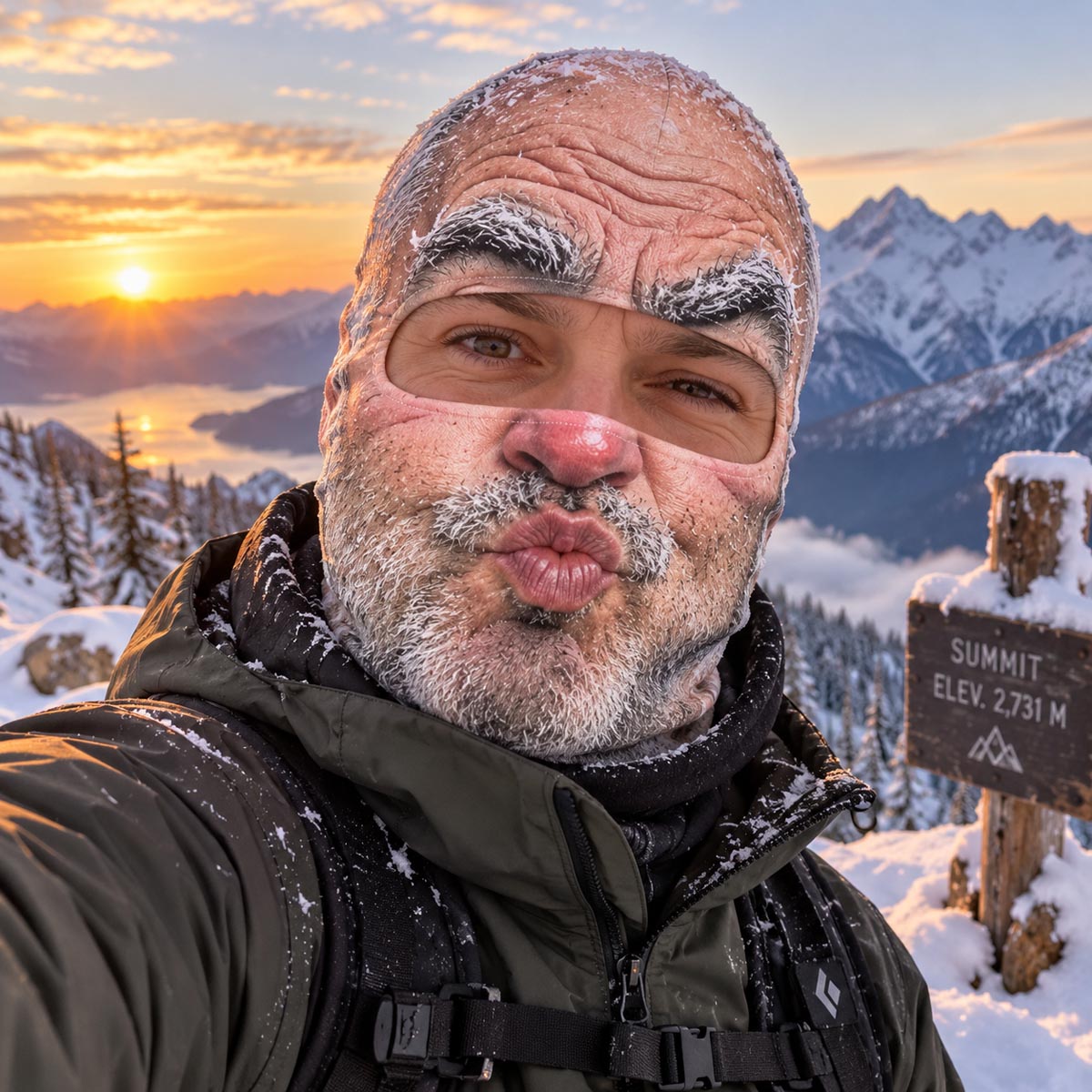 Skiing Is My Happy Place Funny Ski Mask NCU0TZL05