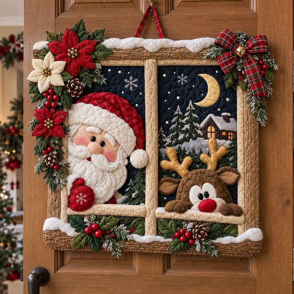 Winter Wonderland Custom Shape Quilted Door Hanger TZL0PT0309