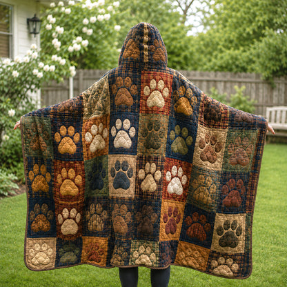 Woodland Paws Quilted Hooded Blanket TZL0TV008