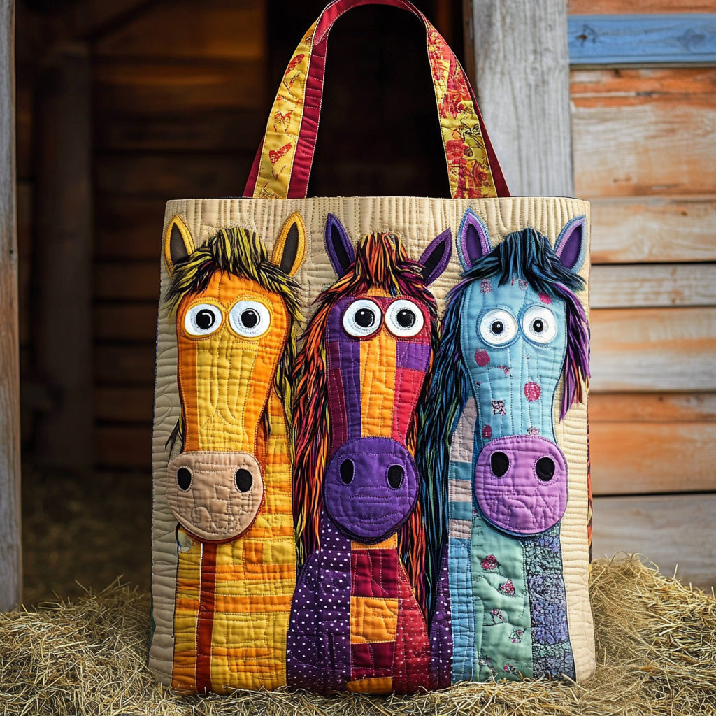 Yeehaw Vibes Quilted Tote Bag NCU0DV7000