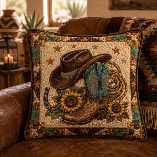 Glolden Rodeo Quilted Pillow Case NCU0QD029