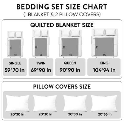 Purple Harvest 3-Piece Quilted Bedding Set NCU0VL3709