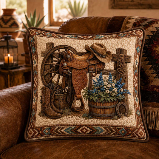 Wagon Trail Quilted Pillow Case NCU0QD044