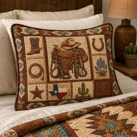 Cowboy Legacy Quilted Bedding Pillow Case NCU0QD035