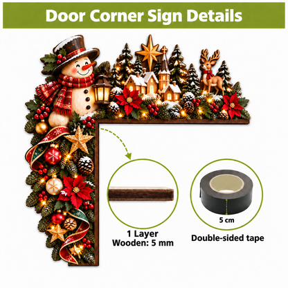 Christmas Door Corner Sign