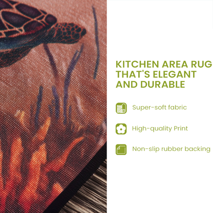 Tiny Turtle Joy Kitchen Area Rug NCU0PT10021
