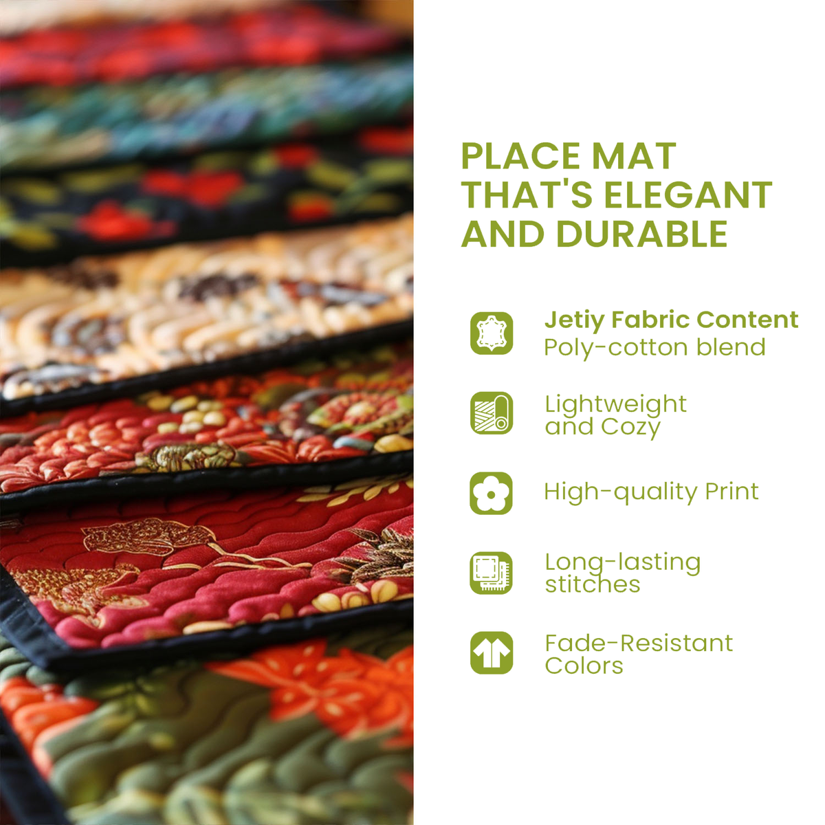Sunflower Quilted Placemat NCU0TL001